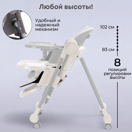 Стульчик для кормления Bubago Pablo BG 139-3 Белый